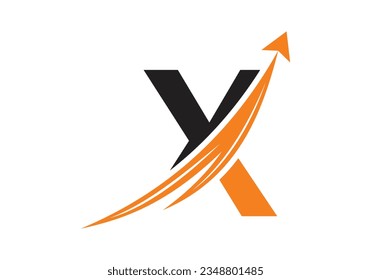 Finanzlogo mit X-Letter-Konzept. Logo-Konzept für Finanzen oder Erfolg. Logo für Rechnungslegung und Unternehmensidentität