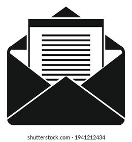 Finance mail icon. Simple illustration of Finance mail vector icon for web design isolated on white background
