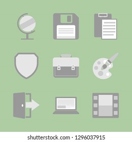 Finance and management. Vector icon set.