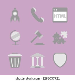 Finance and management. Vector icon set.
