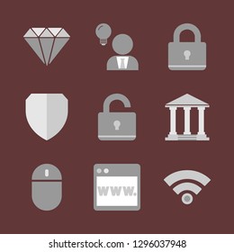 Finance and management. Vector icon set.