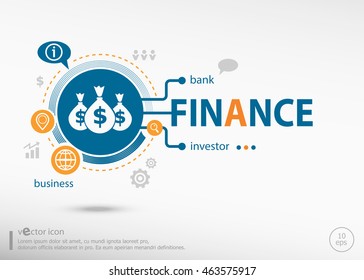 Finance and marketing concept. Finance concept for creative process.