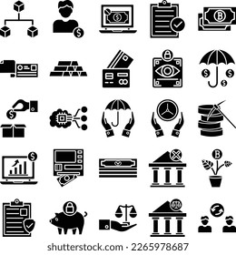 Finance Marketing icons set, Finance Marketing icons pack, Finance Marketing vector icons set, web and SEO icons set, digital marketing , business  finance flat 