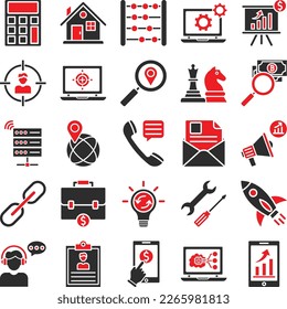 Finance Marketing icons set, Finance Marketing icons pack, Finance Marketing vector icons set, web and SEO icons set, digital marketing , business  finance flat 