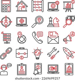 Finance Marketing icons set, Finance Marketing icons pack, Finance Marketing vector icons set, web and SEO icons set, digital marketing , business  finance flat 