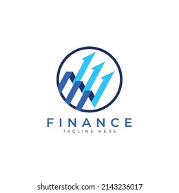 Logo-Design-Vorlage für das Finanzmarketing-Logo