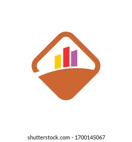 Diseño de icono vectorial de la plantilla de logotipo de marketing de finanzas