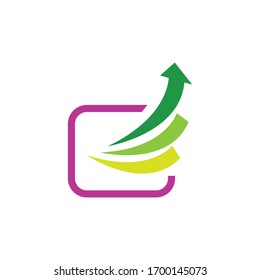 Finance marketing logo template vector icon design