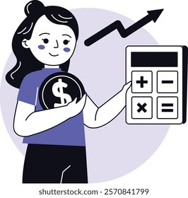 Finance and marketing vector illustration 