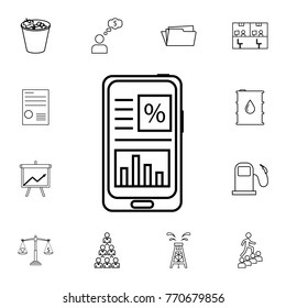 finance mobile app icon. Set of business element. Premium quality graphic design. Signs, outline symbols collection, simple thin line icon for websites, web design, mobile app on white background