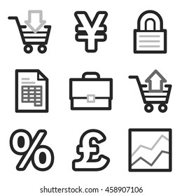 Finance mobile icon, business vector web sign. Money infographics symbols.