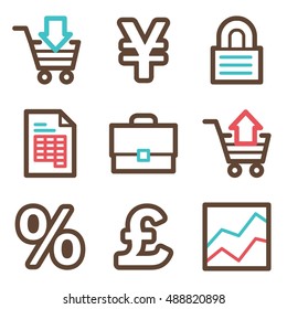 Finance mobile icon, business vector web sign. Money infographics symbols.