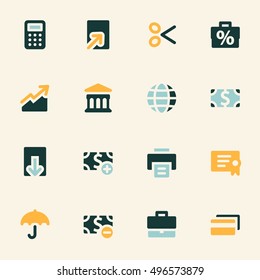 Finance mobile icon, business vector web sign. Money infographics symbols.