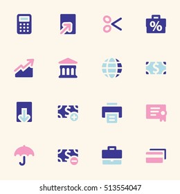 Finance mobile icon, business vector web sign. Money infographics symbols.