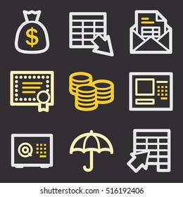 Finance mobile icon, business vector web sign. Money infographics symbols.