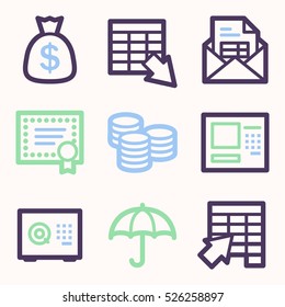 Finance mobile icon, business vector web sign. Money infographics symbols.