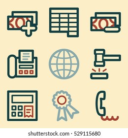 Finden Sie mobile Ikone, Business Vektor Web-Zeichen. Geld-Infografik-Symbole.