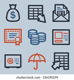 Finance mobile icon, business vector web sign. Money infographics symbols.