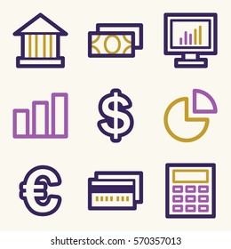 Finance mobile icon, business vector web sign. Money infographics symbols.