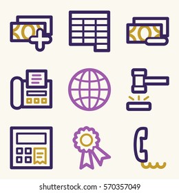 Icono móvil de finanzas, signo web de vector de negocio. Los símbolos gráficos del dinero.