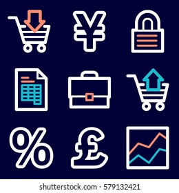Finance mobile icon, business vector web sign. Money infographics symbols.