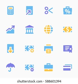 Finance mobile icon, business vector web sign. Money infographics symbols.