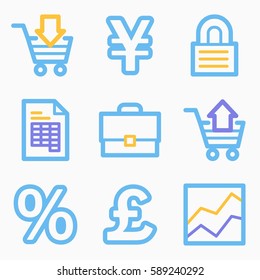 Finance mobile icon, business vector web sign. Money infographics symbols.