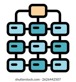Finance monetization icon. Outline finance monetization vector icon color flat isolated