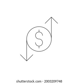 finance money business cash payment currency dollar set exchange credit sign vector 