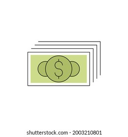 finance money business cash payment currency dollar set exchange credit sign vector bank banking icon symbol growth outline line coin card thin illustration pay investment wealth web design wallet com