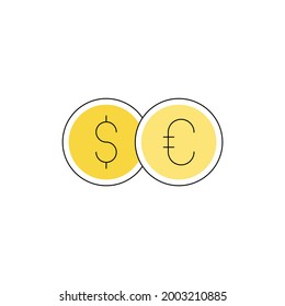 finance money business cash payment currency dollar set exchange credit sign vector bank banking icon symbol growth outline line coin card thin illustration pay investment wealth web design wallet com
