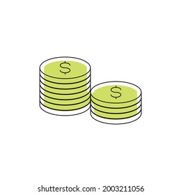 finance money business cash payment currency dollar set exchange credit sign vector bank banking icon symbol growth outline line coin card thin illustration pay investment wealth web design wallet com