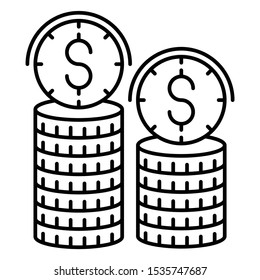 Finance and Money Concept, Wealth Capitlism Vector Icon Design
