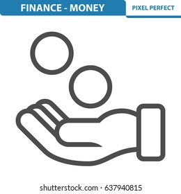 Finance - Money Icon. Professional, pixel perfect icons optimized for both large and small resolutions. EPS 8 format. 12x size for preview.