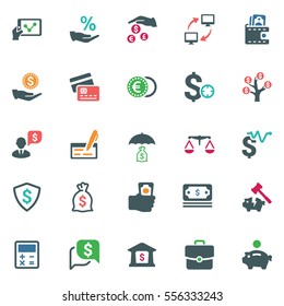 Finance & Money Icons - Colored Series (Set 3)