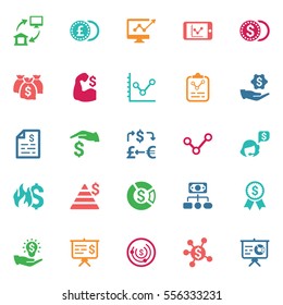 Finance & Money Icons - Colored Version (Set 4)