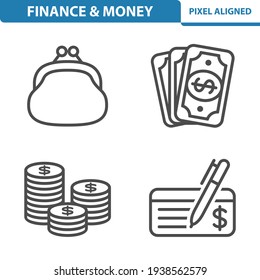 Finance, Money Icons. Professional, pixel perfect icons, EPS 10 format.