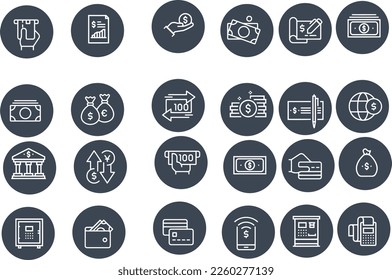 Finance And Money Line Icon vector design