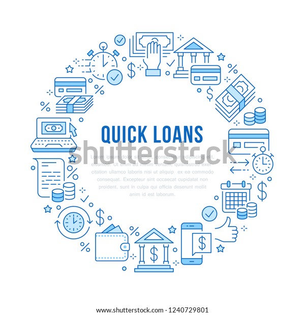 Finances Modele De Cercle De Pret Image Vectorielle De Stock Libre De Droits