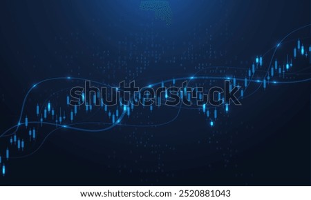 Finance and money technology background concept of business prosperity and asset management . Creative graphic economy and financial growth. Vector illustration