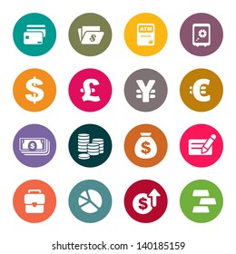 Finance And Money Theme Icons Set