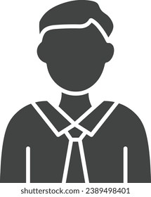 Symbol für Finanzbeamte, Vektorbild. Geeignet für mobile Applikationen und Printmedien.