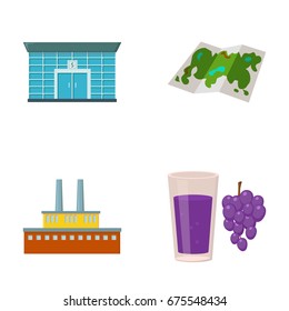 finance, oil refinery and other web icon in cartoon style.travel, cooking, alcohol icons in set collection.