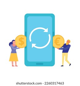Finance payment money composition of conceptual online payments transactions cloud savings icons and people vector illustration