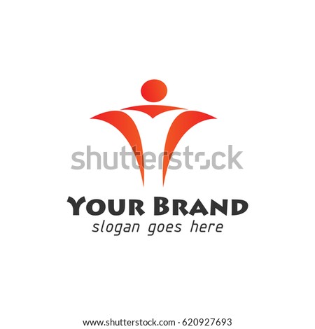 finance people logo in orange