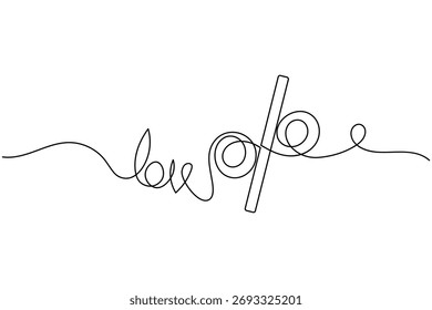 Icono de porcentaje financiero continuo de una línea dibujando sobre fondo blanco Ilustración vectorial de esquema de descuento minimalista
