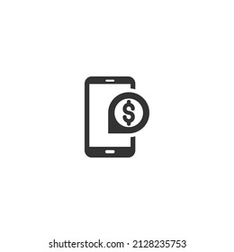 Finance phone, vector best flat icon, EPS 10