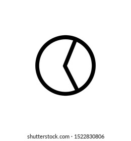 Finance pie icon.Presentation design element symbol