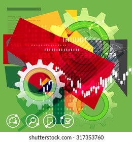 Finance Planning Abstract - Illustration