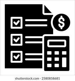 Finance Planning Icon Element For Design